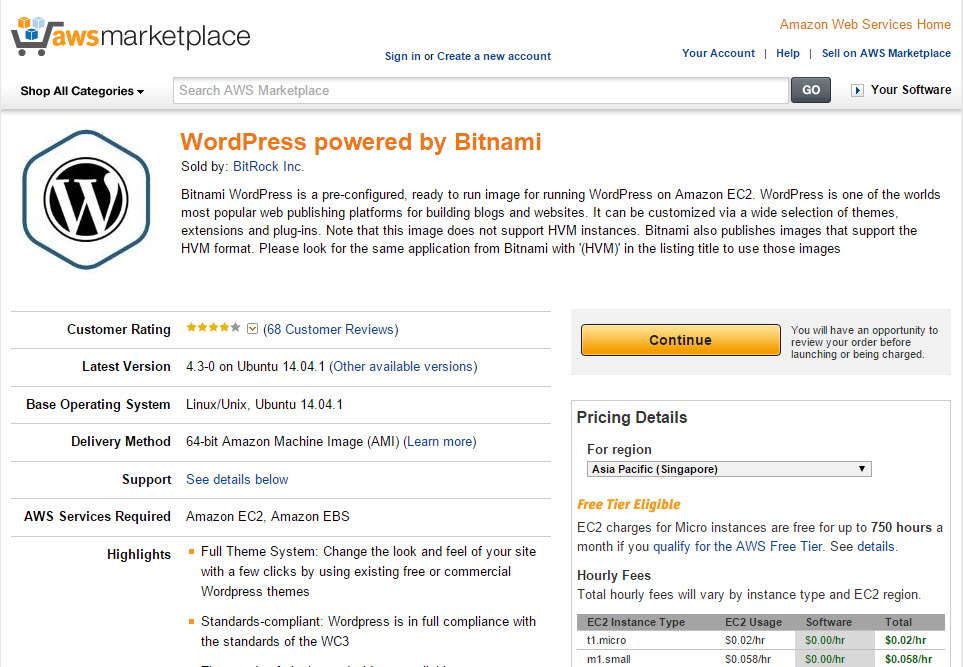 01-aws marketplace select wordpress image