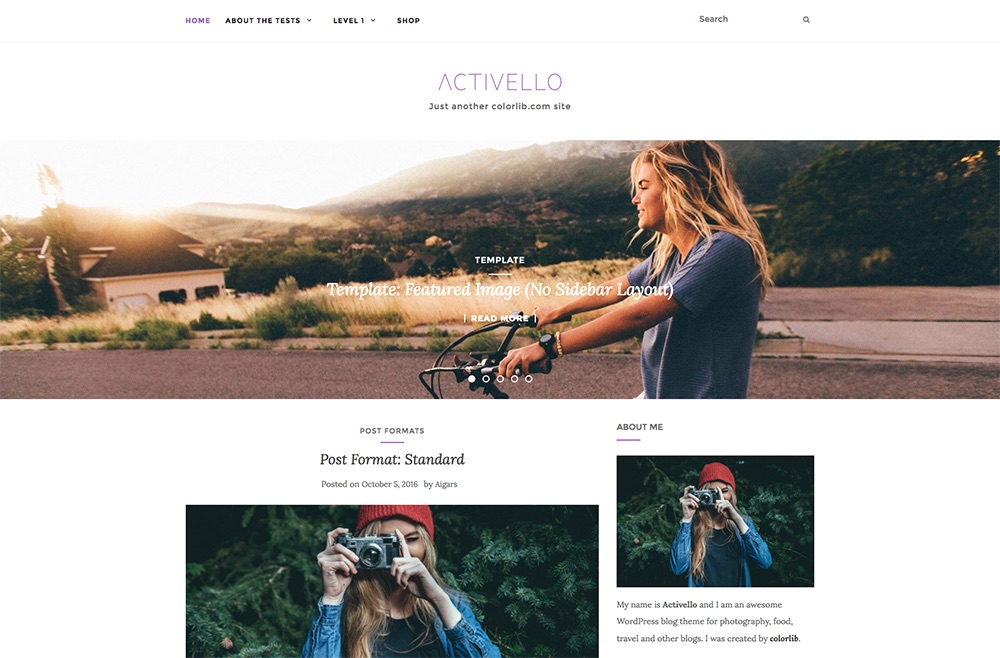 Activello Free WordPress Blog Theme