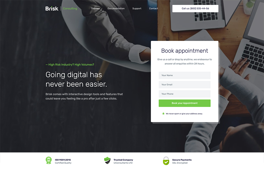 Brisk Elementor WordPress Theme