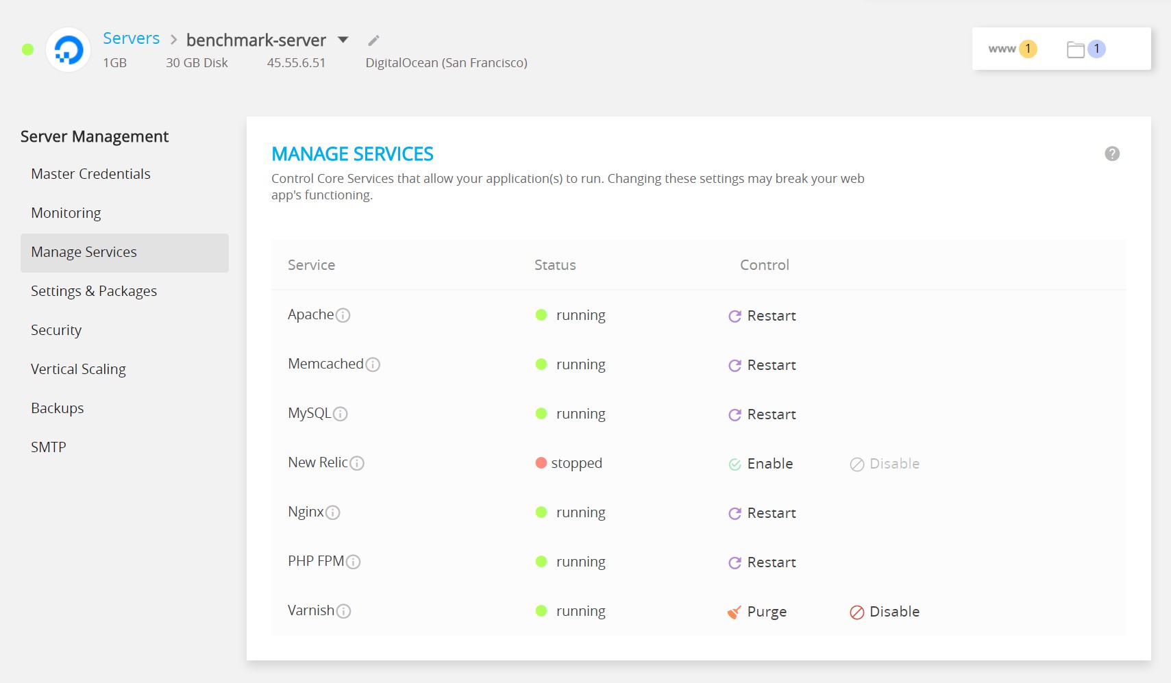 Cloudways Webserver Stack