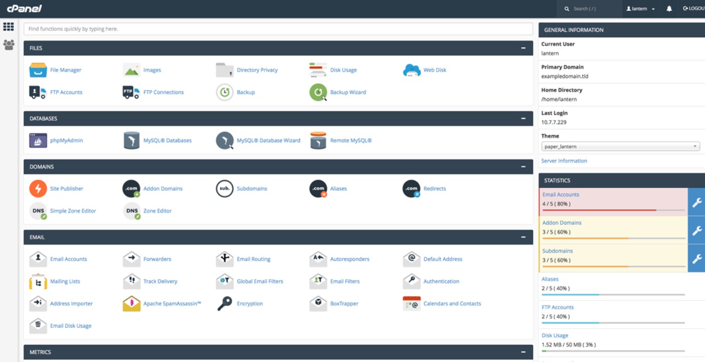 Shared vs Cloud Hosting: cPanel