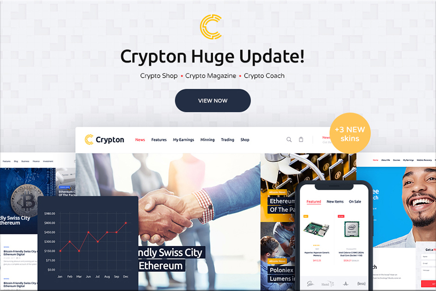 Crypton - Multi-Purpose Cryptocurrency WordPress Theme