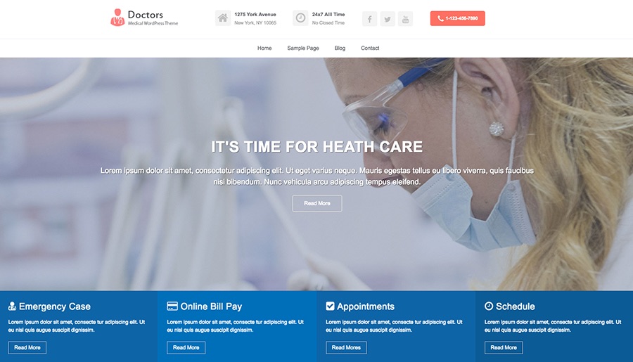 Doctors Pro - Medical WordPress Theme