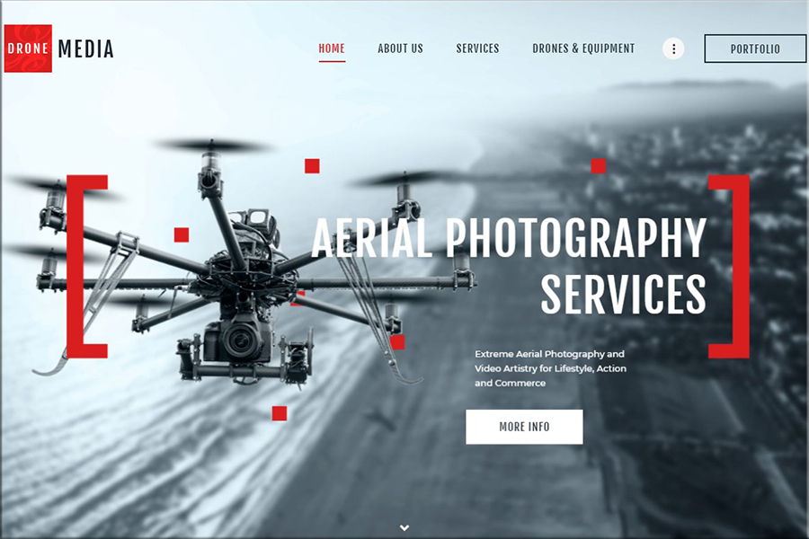 Drone Media - Aerial Photography & Videography WordPress Theme