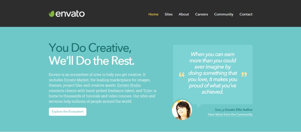 envato homepage