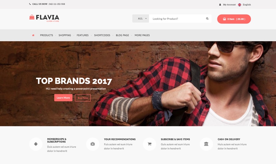 Flavia Responsive WooCommerce WordPress Theme