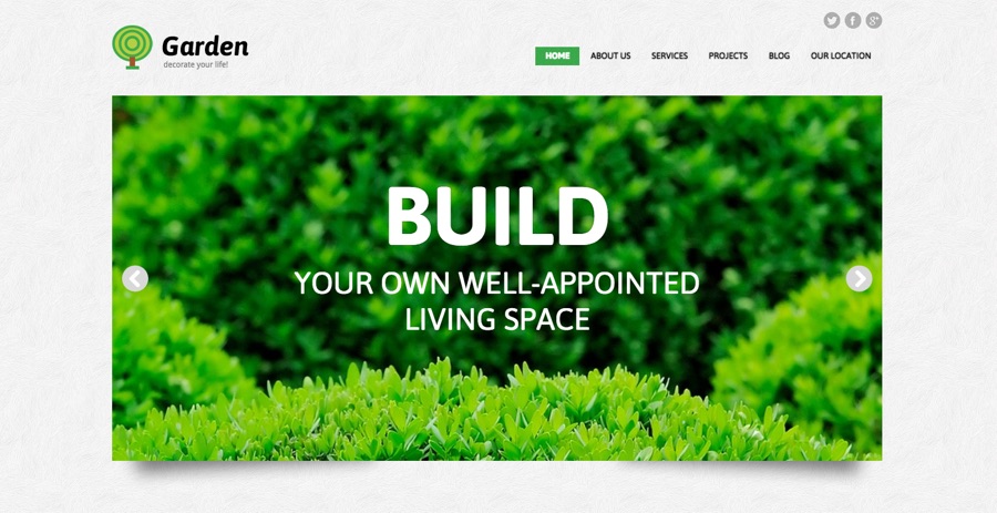 Garden Design Responsive WordPress Theme