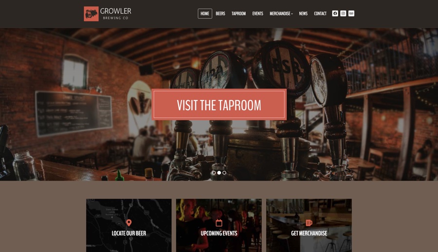 Growler - Brewery WordPress Theme