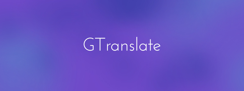 Translate WordPress with GTranslate