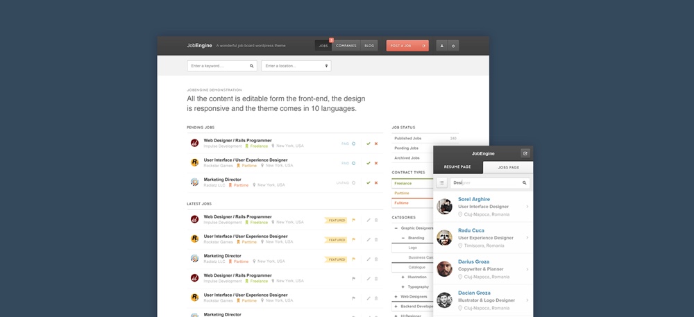 JobEngine WordPress Theme