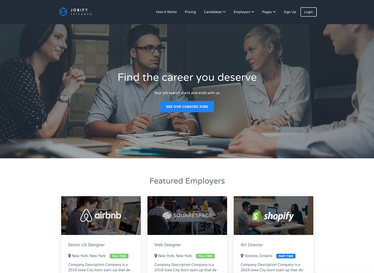 Jobify Business WordPress Theme