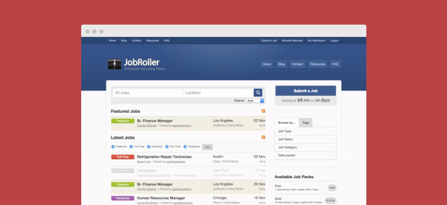 JobRoller WordPress Theme