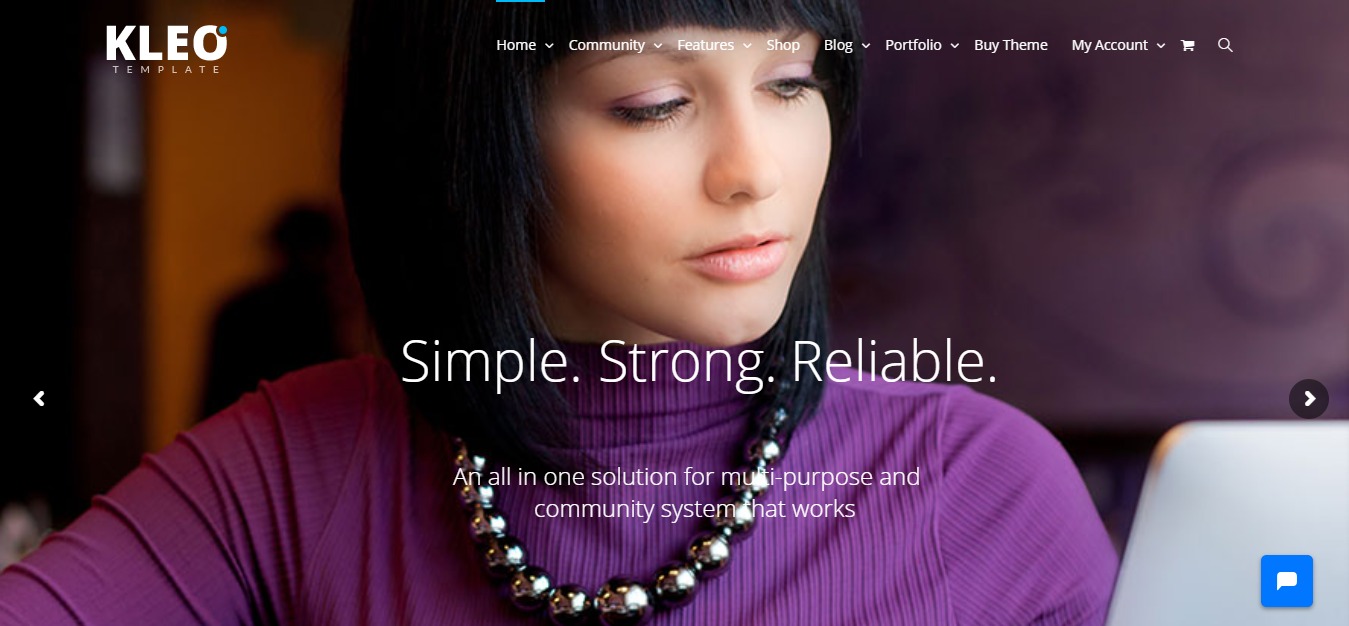 kleo community wordpress theme