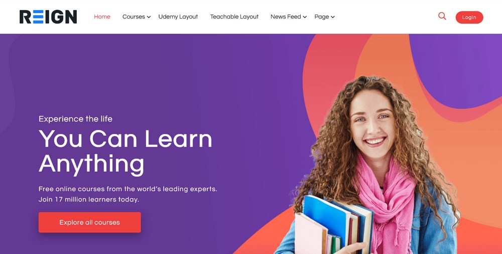 LearnMate Online Teaching WordPress theme