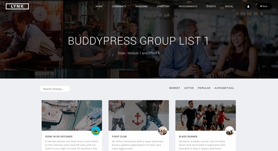 Lynk Social Networking & Community WordPress Theme