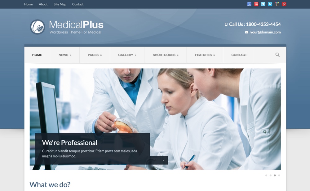 Medical Plus - Responsive Medical and Health Theme