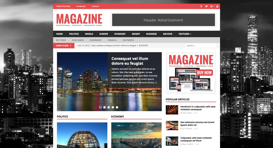 MH Magazine Responsive Magazine WordPress Theme