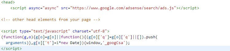 Copy Adsense Code