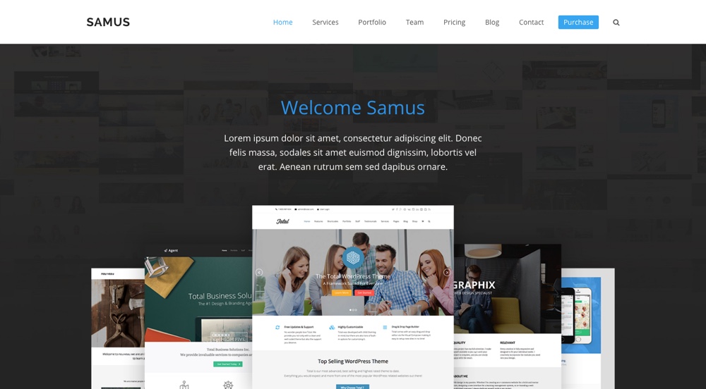 Total WordPress Theme: Samus Agency Demo