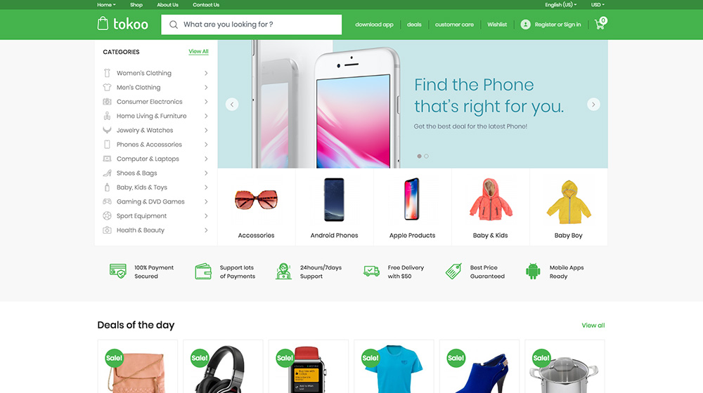 Tokoo Electronics Store WooCommerce Theme