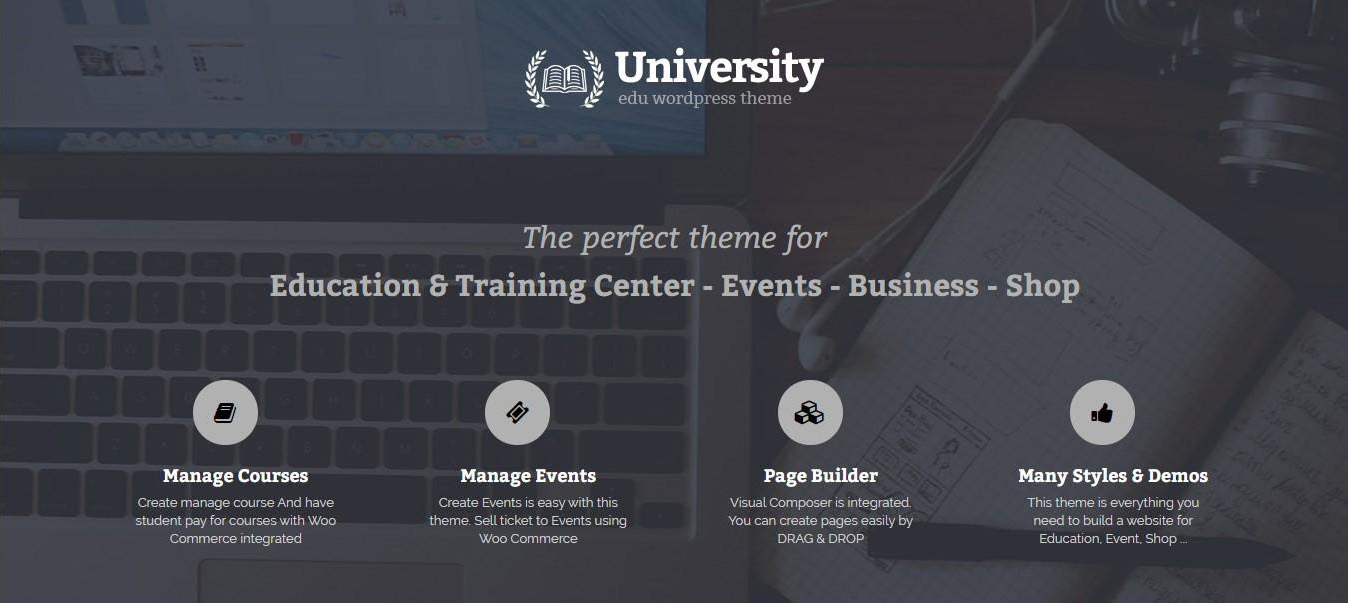 University WordPress theme