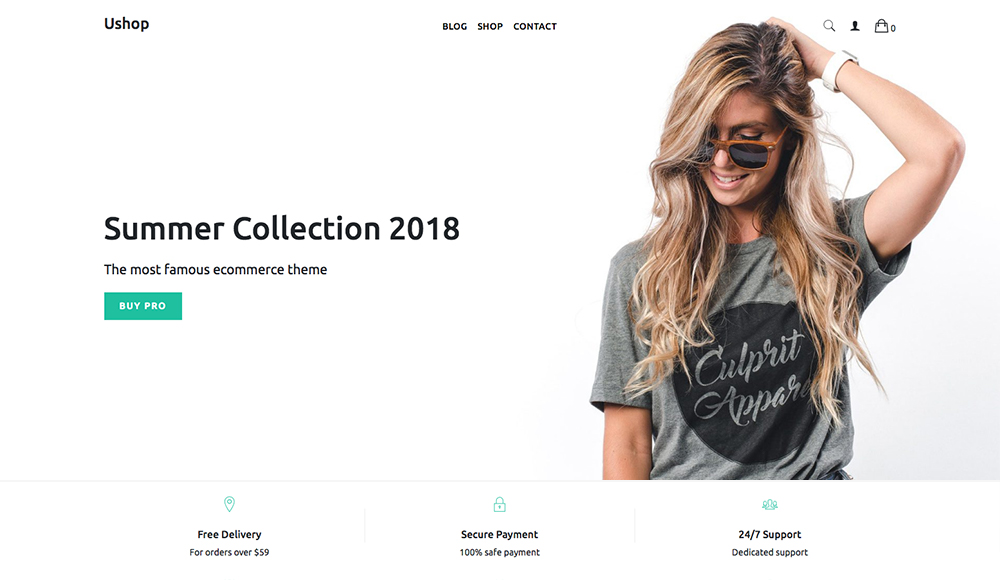 Ushop Free WooCommerce Shop Theme