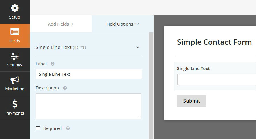 WPForms Settings