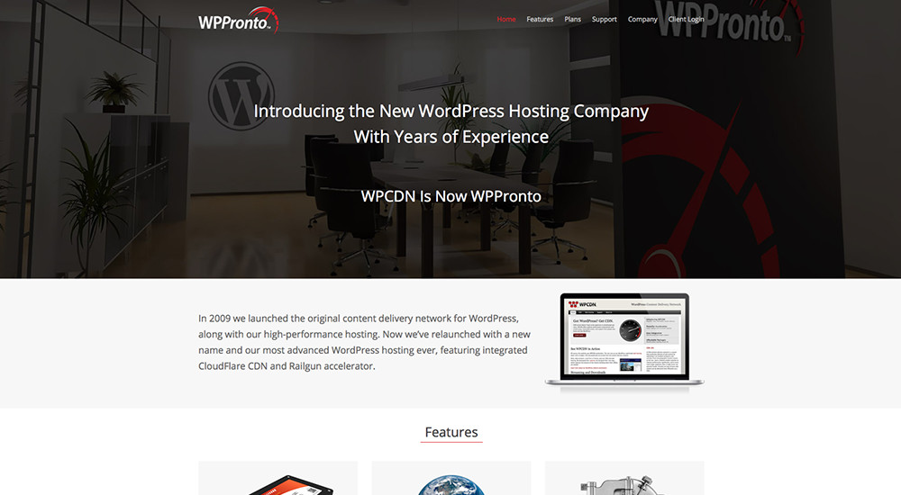 WP Pronto website