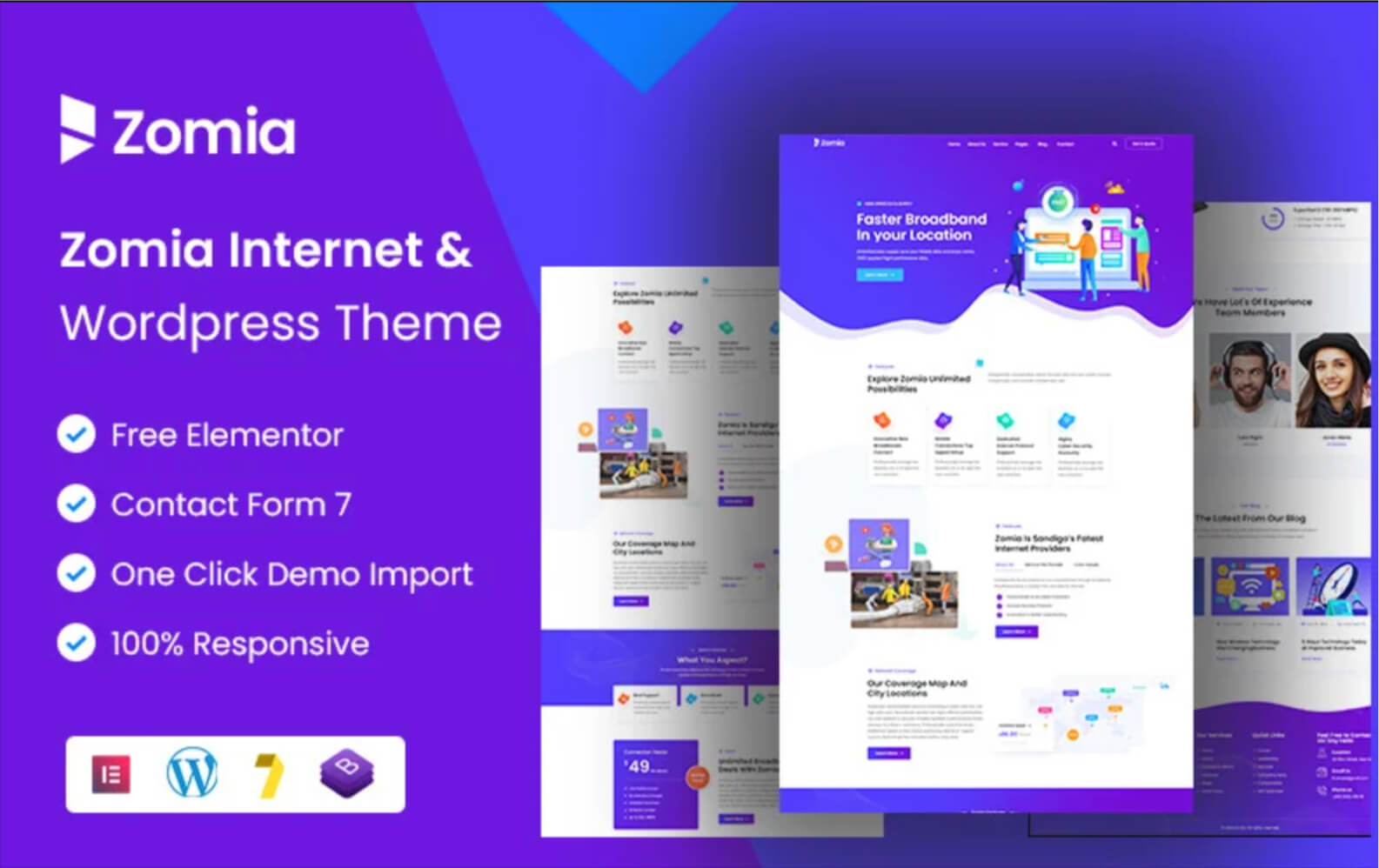 Zomia ISP & Internet Service WordPress Theme