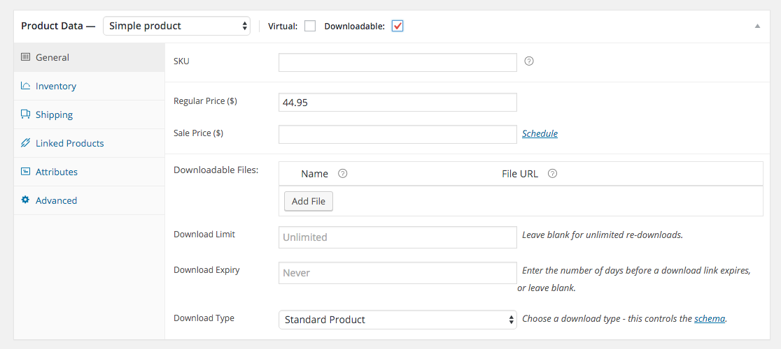 WooCommerce Downloadable Product