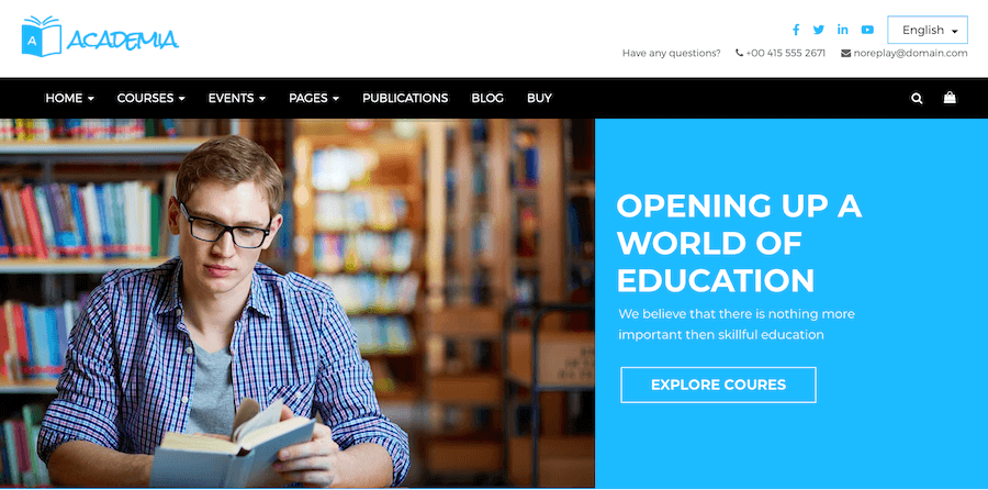 Academia WordPress Theme