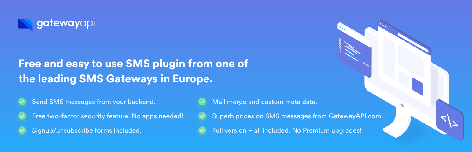 GatewayAPI WordPress plugin