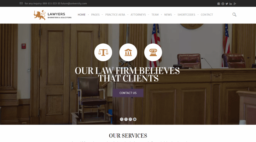 Law Practice WordPress Theme