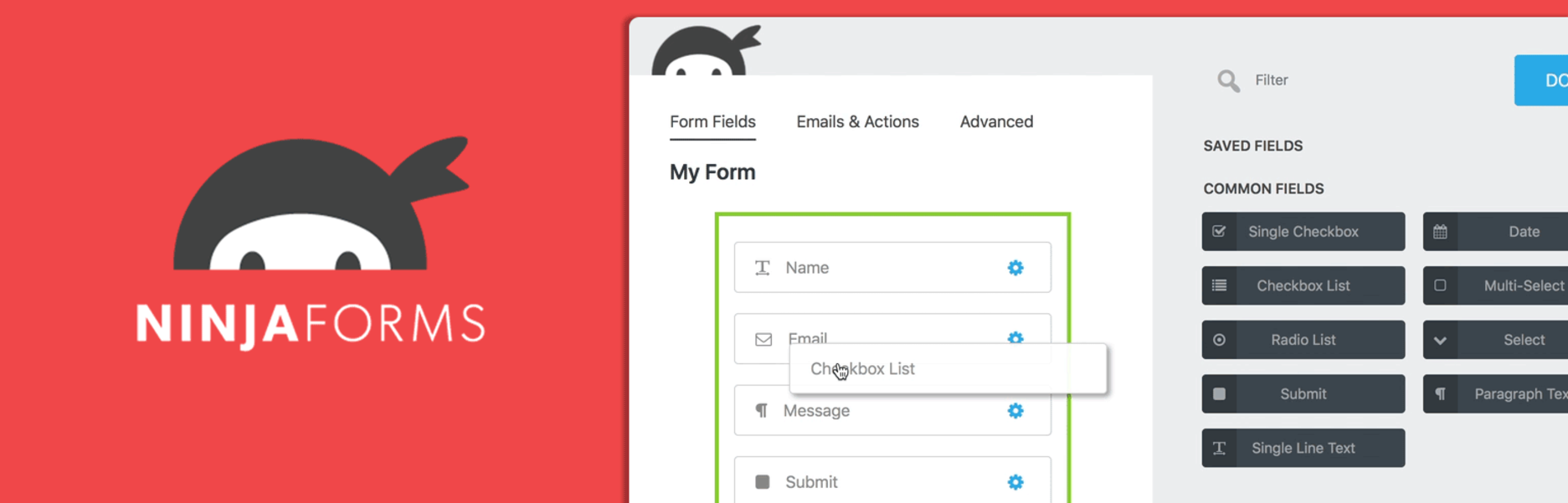 Ninja Forms WordPress plugin