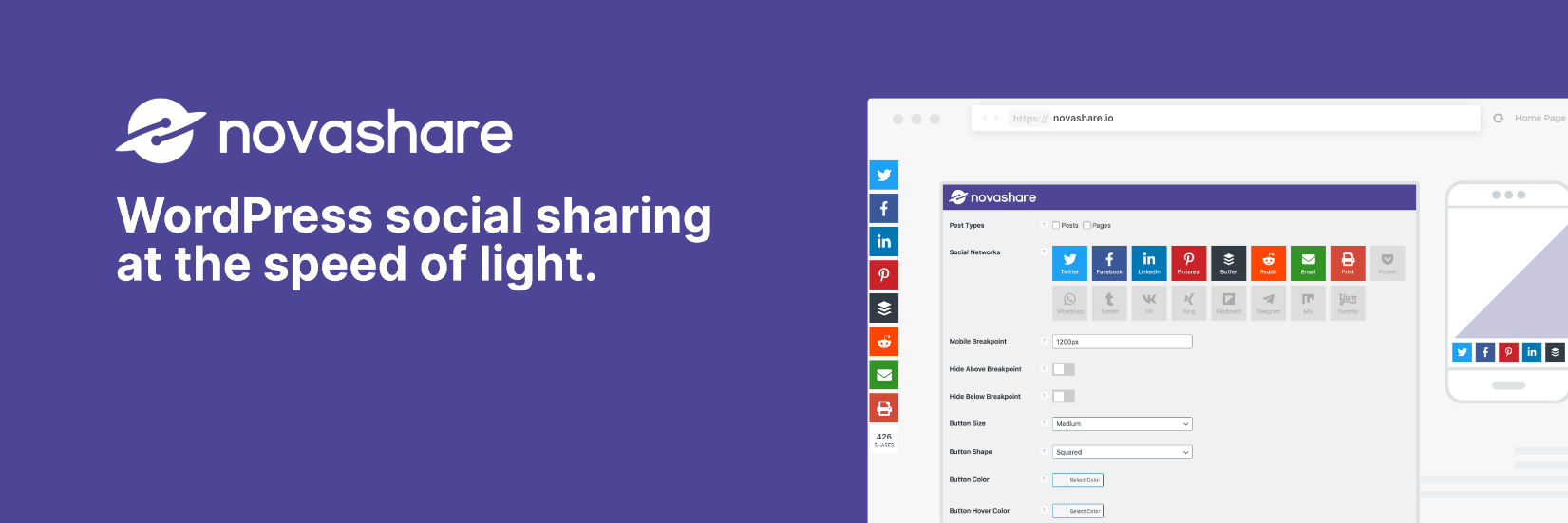 Novashare WordPress Plugin