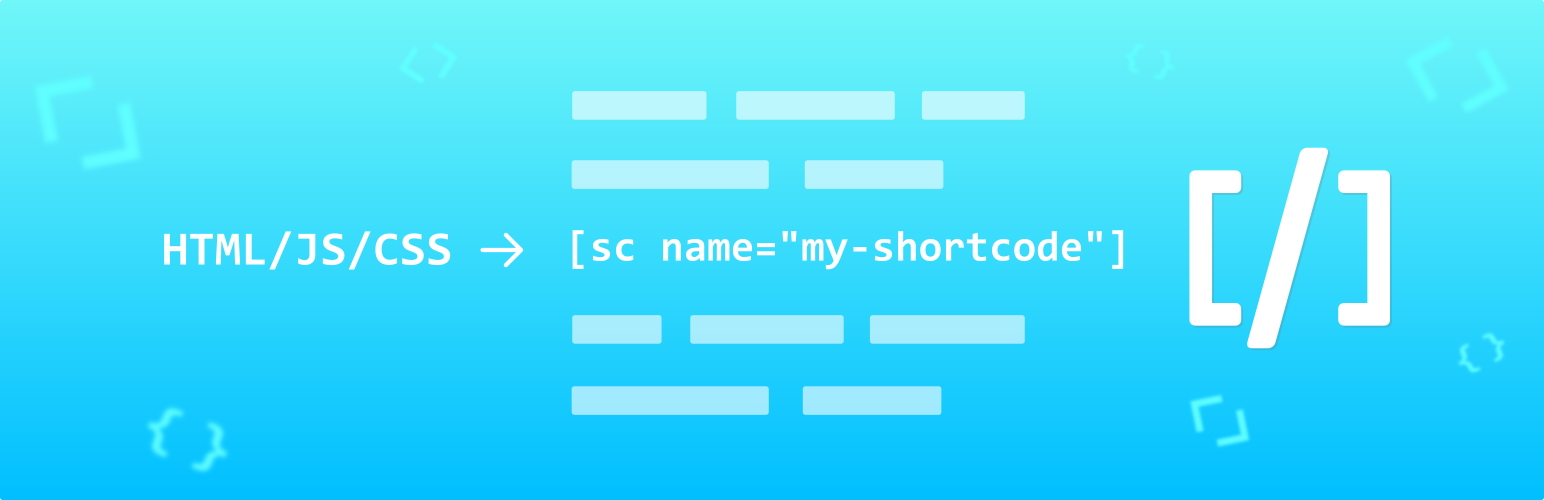 Shortcoder WordPress plugin banner