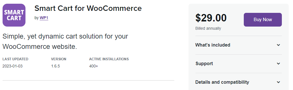 Smart Cart for WooCommerce plugin