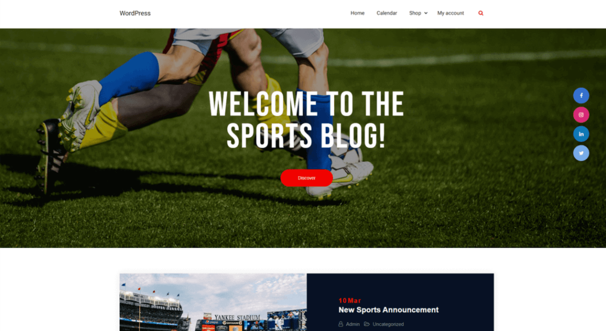 Sports Blogger Theme