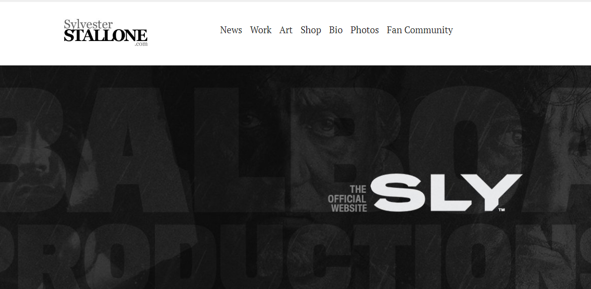 sylvester stallone brand uses wordpress