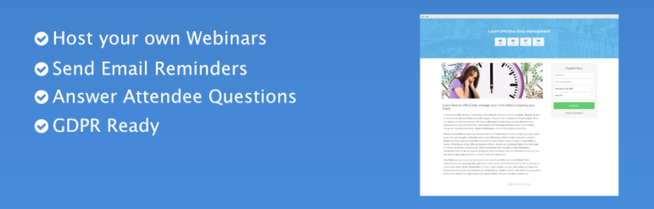 webinarpress WordPress plugin banner
