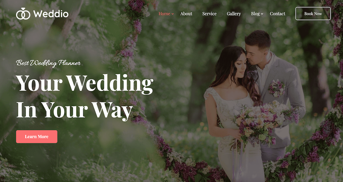 Weddio premium Wedding theme