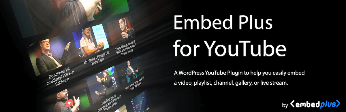 Embed Plus YouTube WordPress Plugin