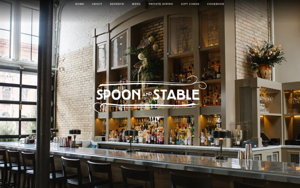 Spoon and Stable website