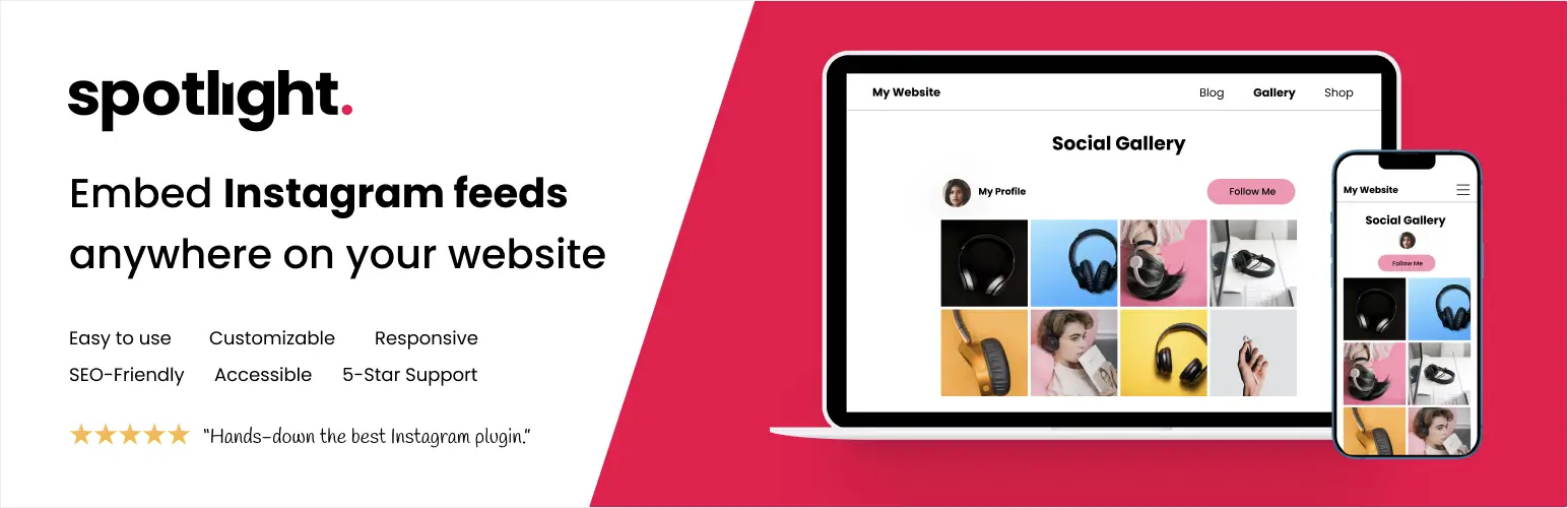 Spotlight Social Media Feeds WordPress plugin banner